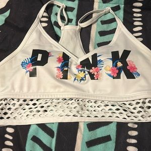 victoria secret pink padded sports bra